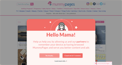 Desktop Screenshot of mummypages.ie