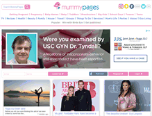 Tablet Screenshot of mummypages.ie